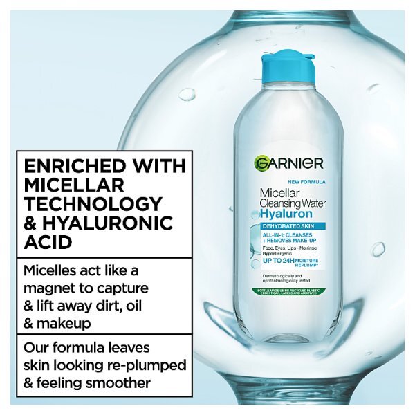 Garnier Micellar Hyaluronic Aloe Cleansing Water Dehydrated Skin 400ml