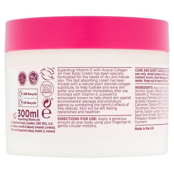 DNR Vitamin E Acacia Collagen Body Cream