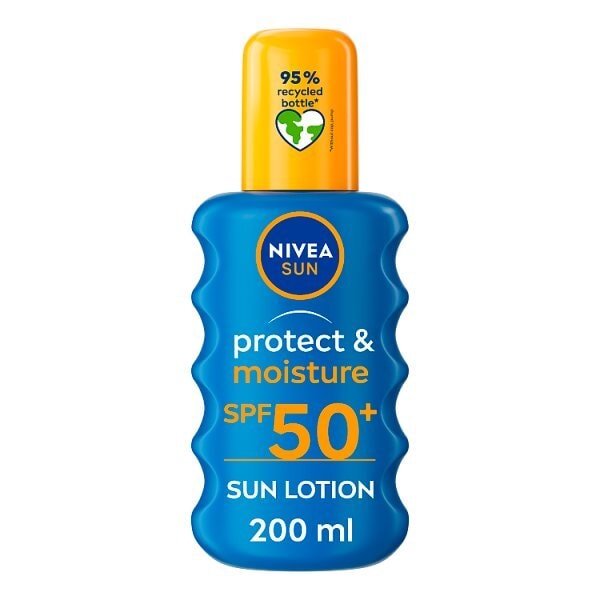 NIVEA SUN Suncream Spray Protect & Moisture SPF50+ 200ml