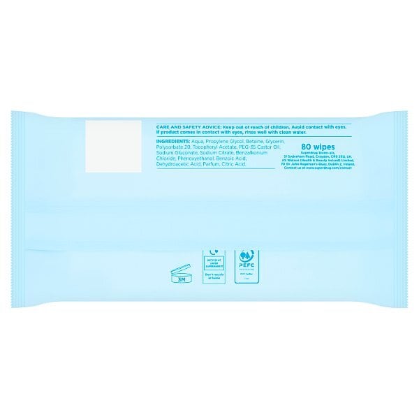 Superdrug Antibacterial Wipes x80 Bio