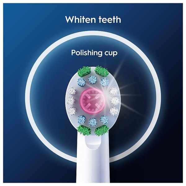 Oral-B Pro 3D White Toothbrush Heads, 4 Counts