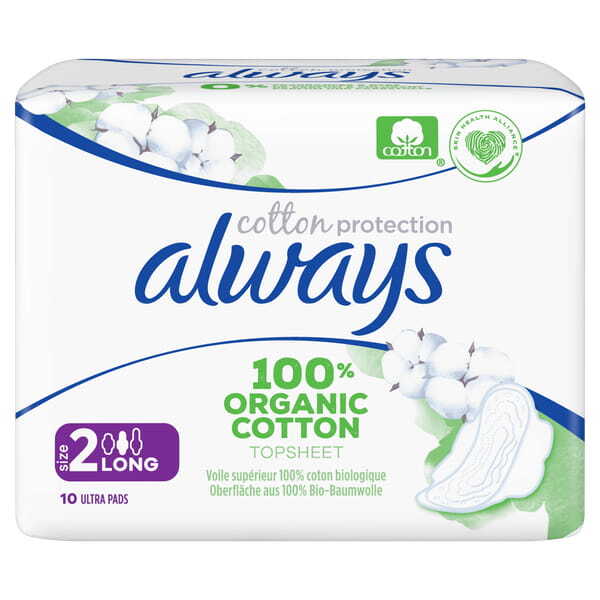 Always Cotton Protection Ultra Long Size 2 Towels 10 Pads
