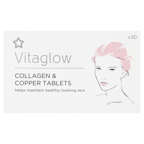 Superdrug Vitaglow Collagen & Copper Tablets x 30