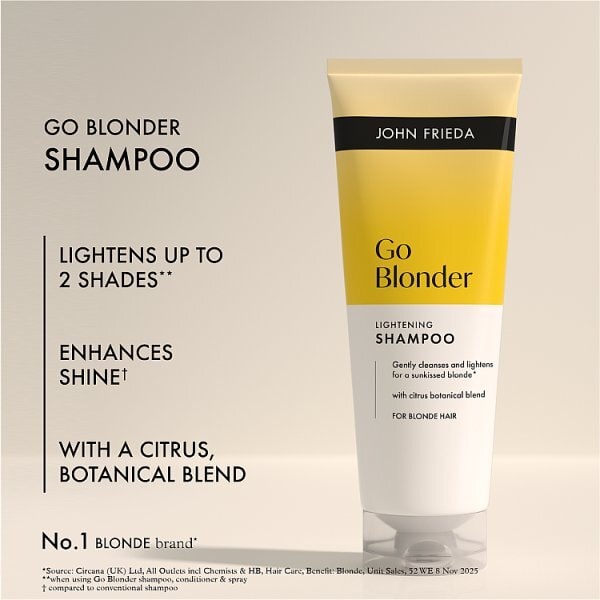 John Frieda Go Blonder Lightening Shampoo 250Ml