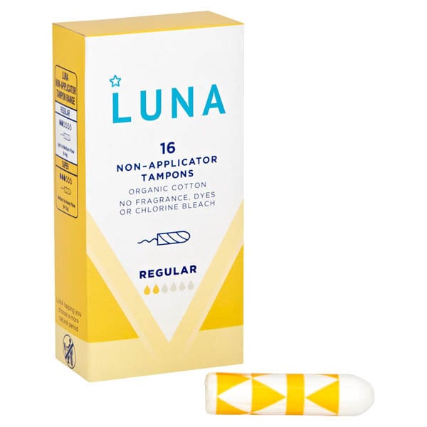 Superdrug Luna Regular 6-9g Non Applicator Tampons x16