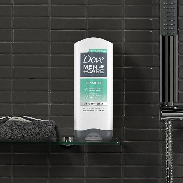 Dove Men+ Care Sensitive Body Wash 3 In 1 400Ml