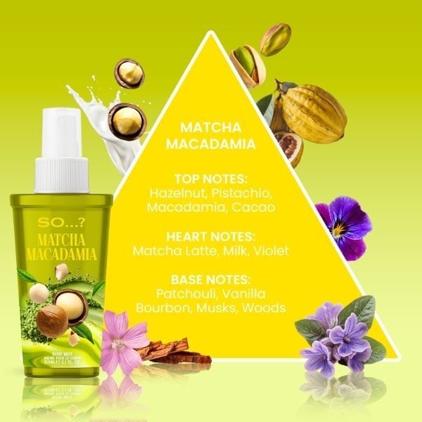 So? Delish Matcha & Macadamia Body Mist 150ml