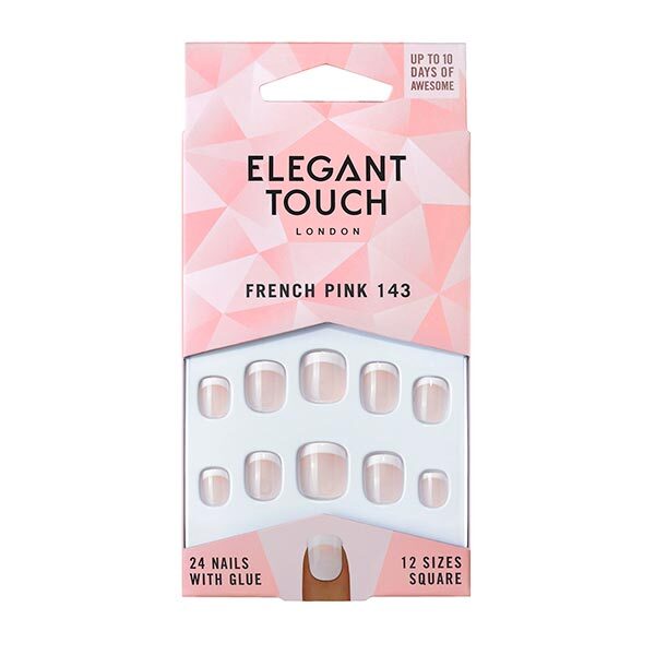 Elegant Touch French Nails - 143 Pink (XS)