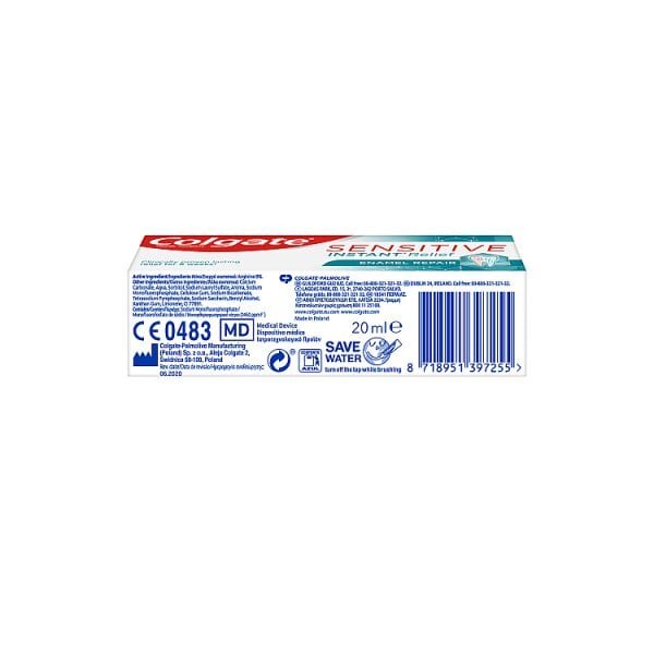 Colgate Sensitive Instant Relief Travel Size Toothpaste 20ml