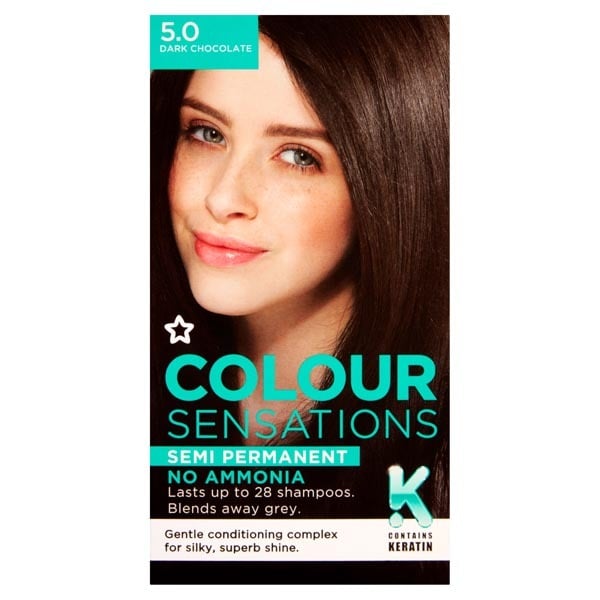 Superdrug Colour Sensations Hair Dye Dark Chocolate 5.0