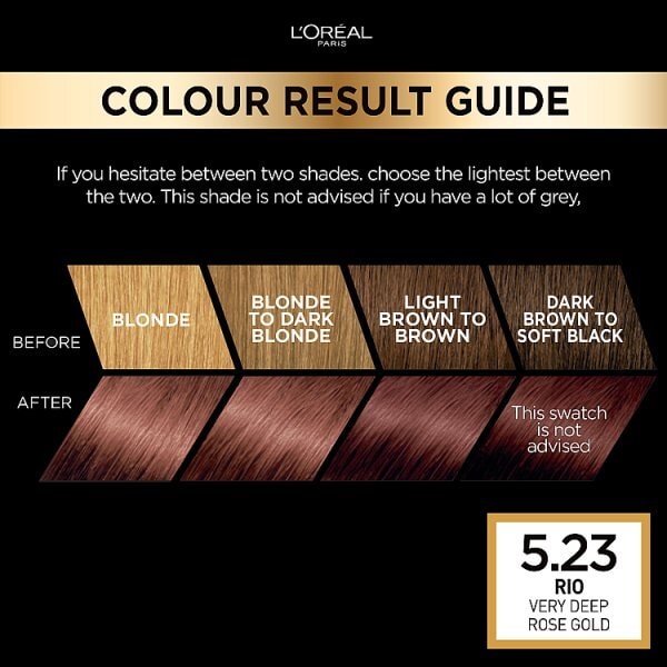 Preference 5.23 Choc Rose Gold Brown Permanent Hair Dye