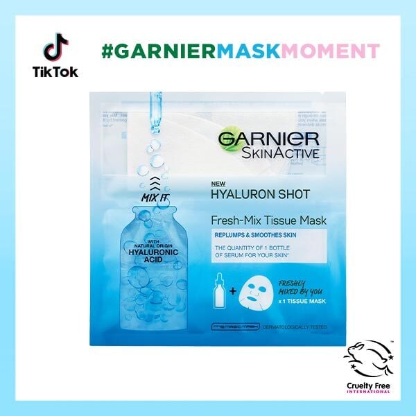 DNRAD Garnier Face Sheet Shot Mask with Hyaluronic Acid