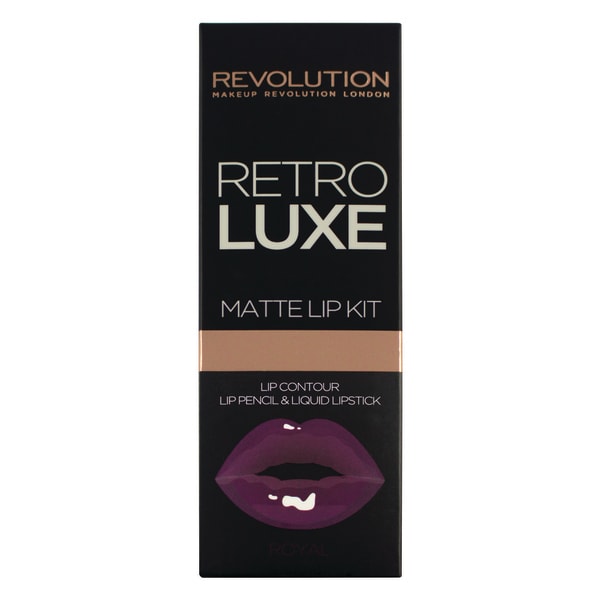 Revolution Retro Luxe Lip Kits Matte Royal