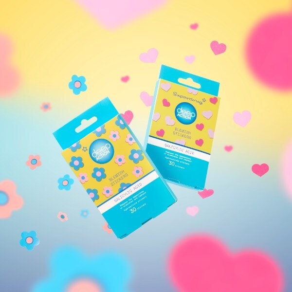 Deep Acton Hearts Pimple Patches 30s