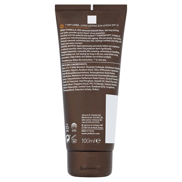 Piz Buin 1 Day Long Lotion SPF 15 Medium 100ml