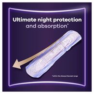 Always Discreet Incontinence Pads Ultimate Night 6 Count