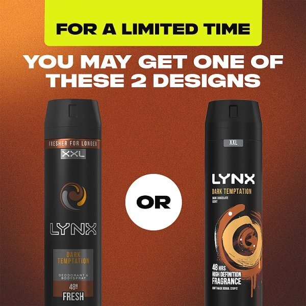 DNR Lynx Deodorant Bodyspray Aerosol Dark Temptation 250ml