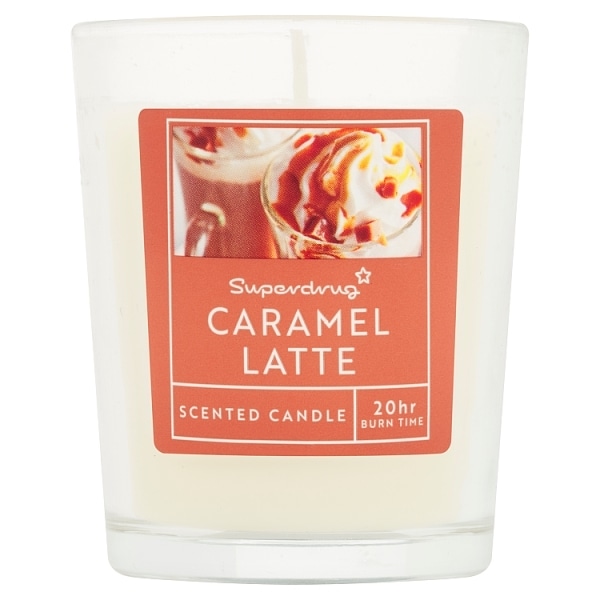 Superdrug Home Caramel Latte Votive Candle 75g