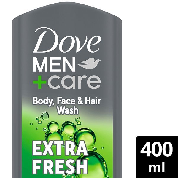 Dove Men+Care Refreshing Extra Fresh 3in1 Hair, Face & Body Wash 400ml