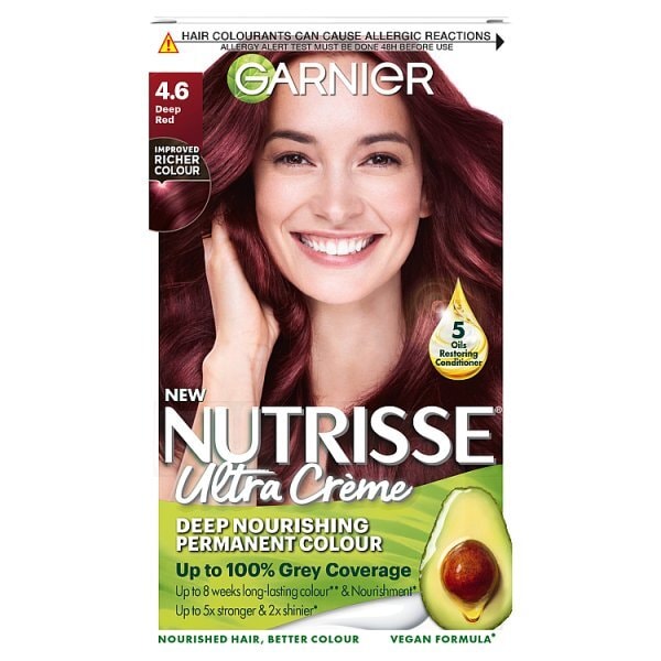Garnier Nutrisse 4.6 Deep Red Permanent Hair Dye
