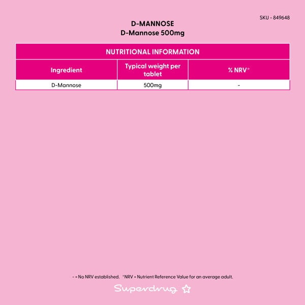 Superdrug D-mannose 30s
