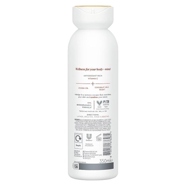 Dove Body Wash Body+Mind Jojoba Oil & Coconut Milk 350ml