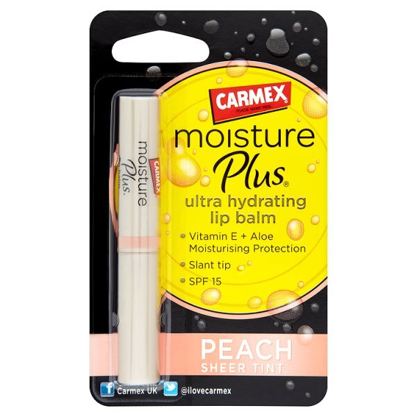 Carmex Lip Balm Moisture Plus Peach Sheer Tint SPF 15 2g