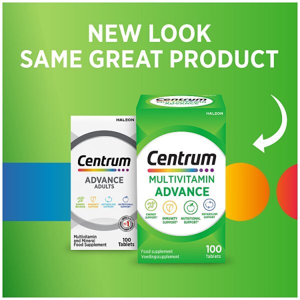 Centrum Advance Multivitamins & Minerals, 100 Tablets