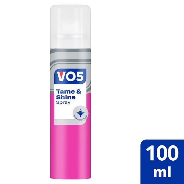 Vo5 Tame & Shine Hair Spray for a glossy finish 100ml