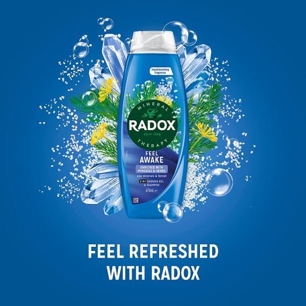 Radox Feel Awake 2-in-1 Shower Gel & Shampoo 675 ml