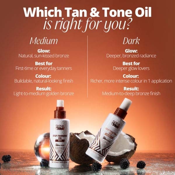 Skin & Tan Tan & Tone Oil Medium