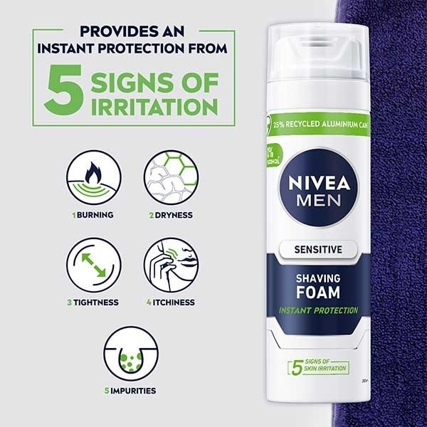 NIVEA Men Sensitive Shaving Foam 200ml