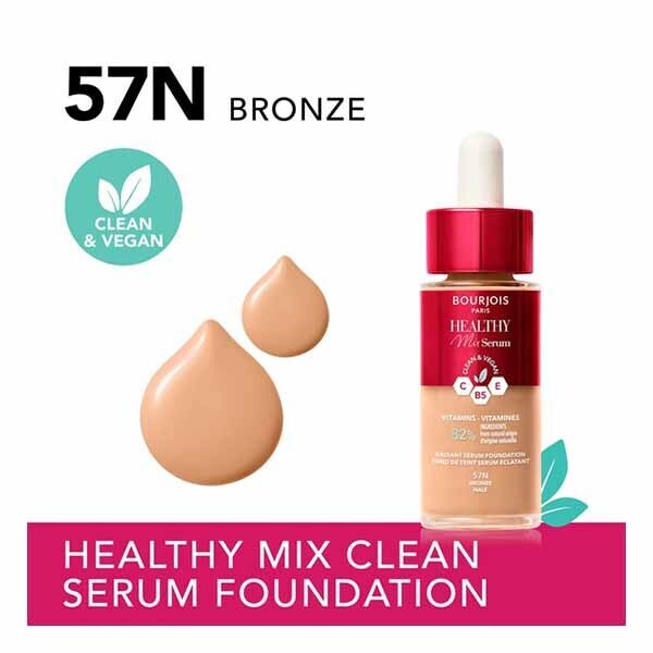 Bourjois Healthy Mix Serum Foundation, 57N Bronze