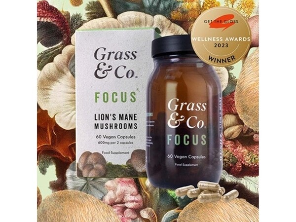 Grass & Co. Focus Lion's Mane Mushrooms Capsules