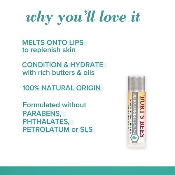 Burt's Bees 100% Natural Origin Lip Balm Ultra Conditioning