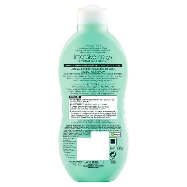 Garnier Intensive 7 Days Aloe Body Lotion Normal Skin 400ml