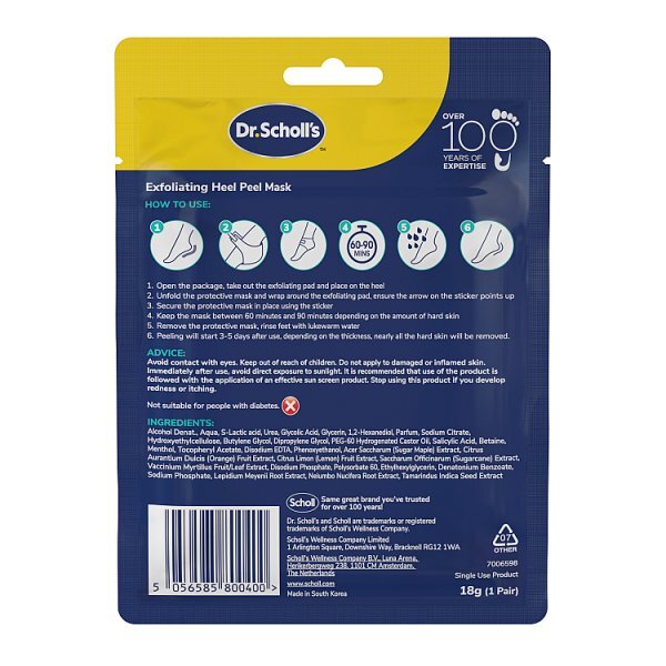Dr. Scholl's Exfoliating Heel Peel Mask