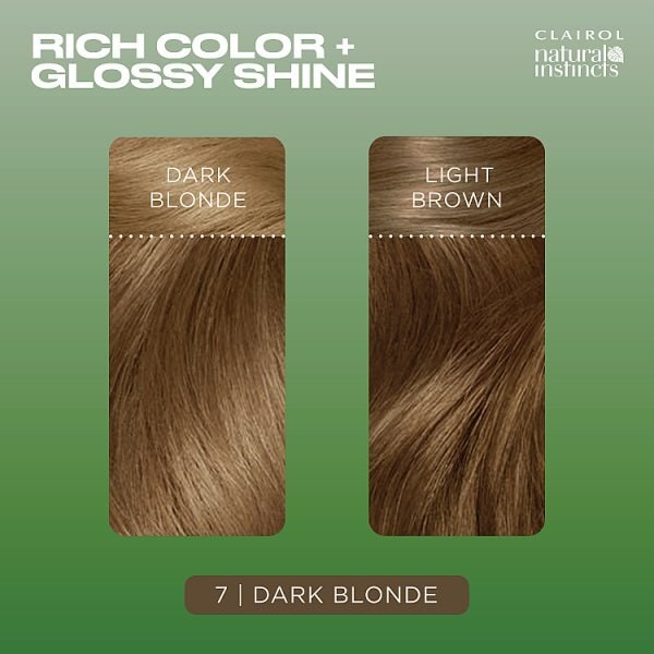 Clairol Natural Instincts Semi-Permanent Hair Dye 7 Dark Blonde