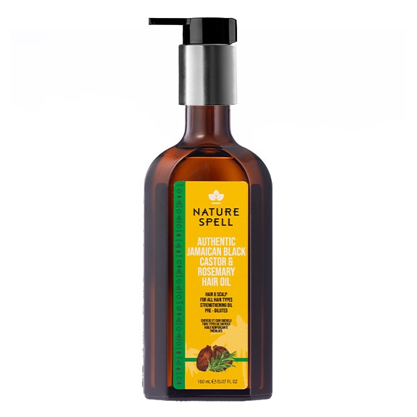 Nature Spell Jamaican Black Castor Oil with Rosemary 150ml with Pump