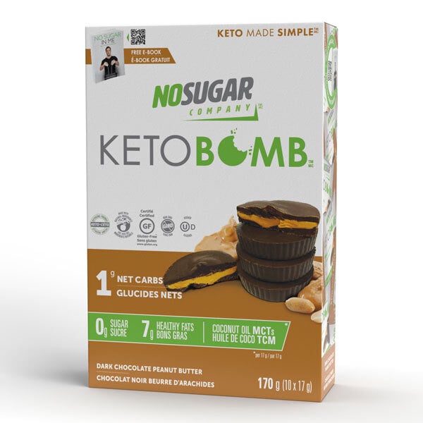 No Sugar Keto Bomb - Dark Chocolate Peanut Butter