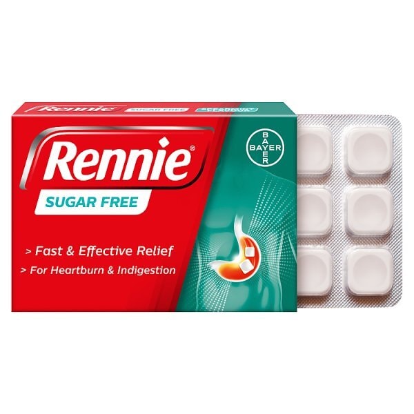 Rennie Sugar Free Heartburn & Indigestion Relief 72 Tablets