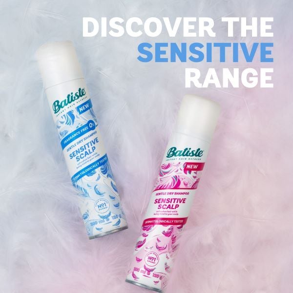 Batiste Sensitive Scalp Fragrance Free Dry Shampoo 200ml