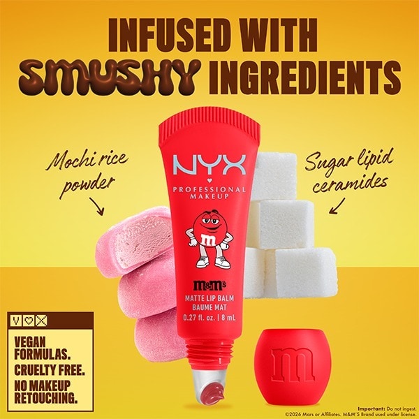 NYX Professional Makeup X M&M's Smushy Surprize Matte Lip Balm