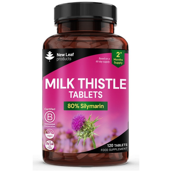 New Leaf Milk Thistle Tablets - 4000Mg P/S 120 Vegan Tablets