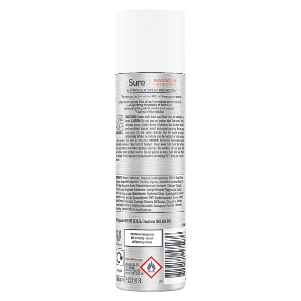 Sure Maximum Protection Invisible Anti-Perspirant Aerosol 150 ml