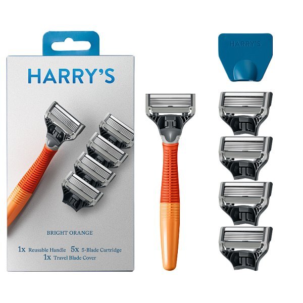 Harry's Truman Razor + 5 Blades - Bright Orange