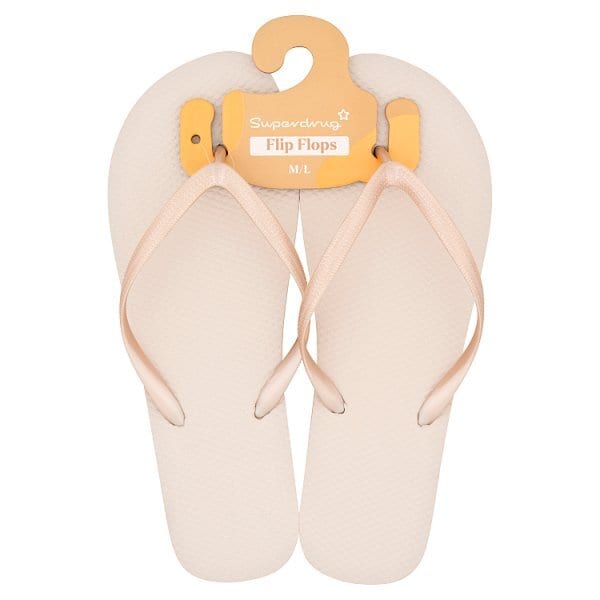 Superdrug Flip Flops Taupe M/L
