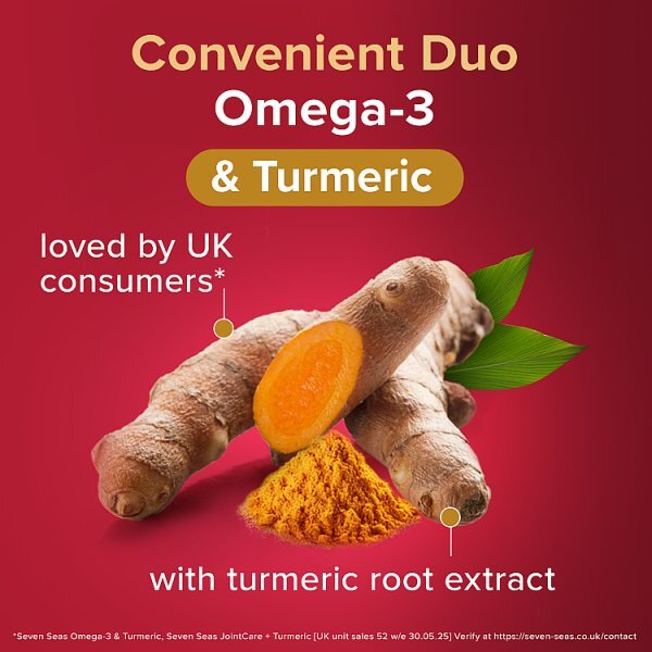 Seven Seas Omega-3 Plus Turmeric - 30 Duo Pack