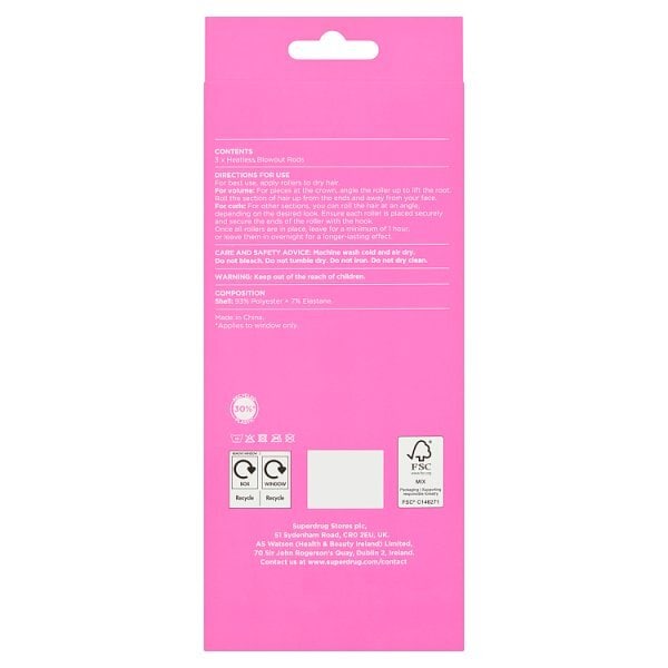 S/D NOV HEATLESS BLOWOUT CURLER RODS