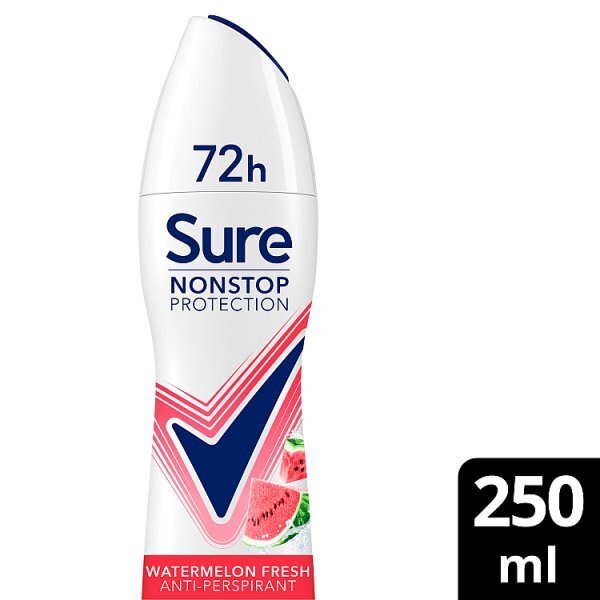 Sure Nonstop Protection Watermelon Fresh Anti-Perspirant Aerosol 250ml
